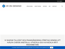 Tablet Screenshot of hrondemand.se